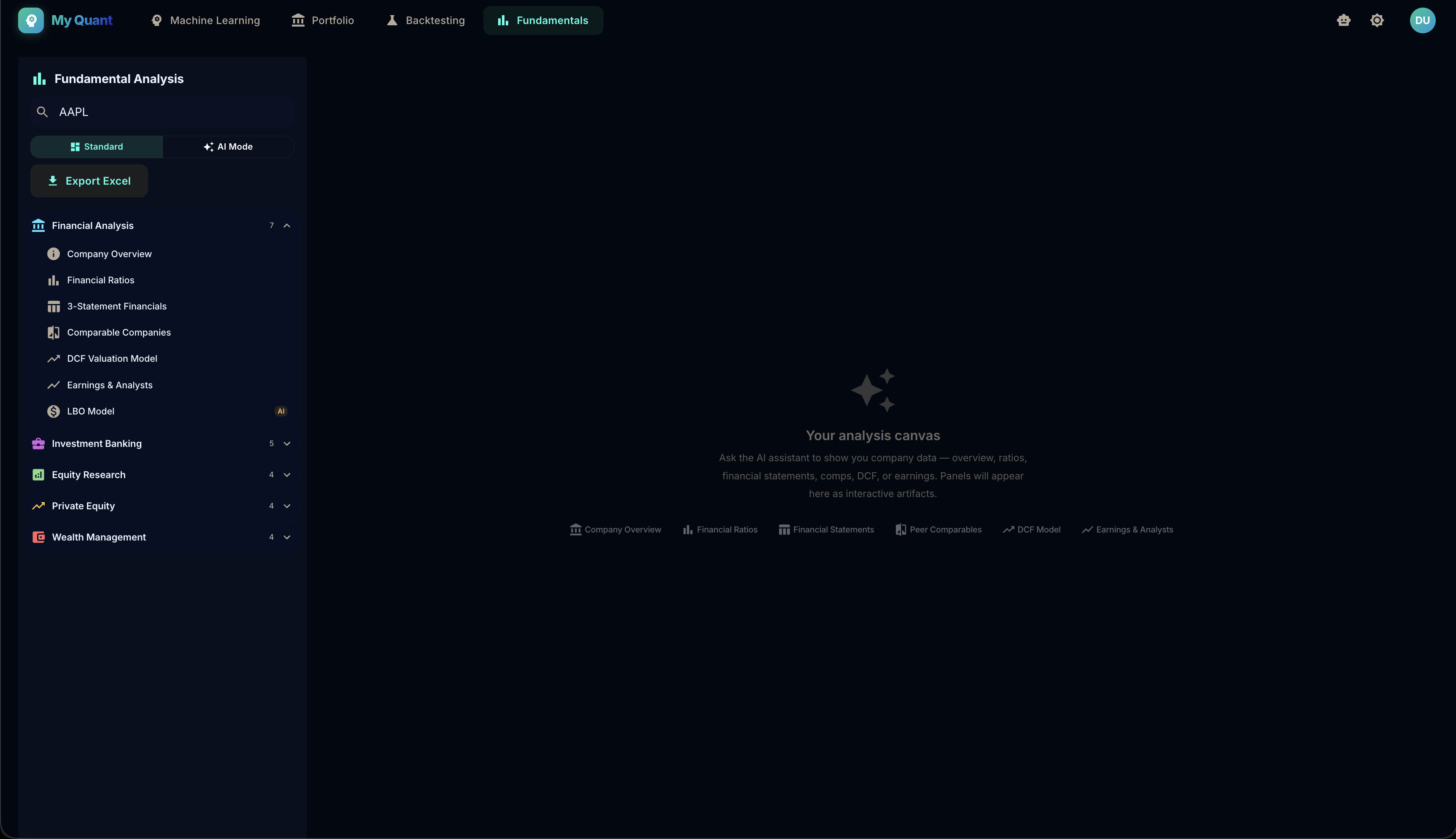 End-to-end research and execution dashboard